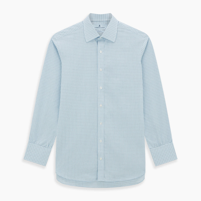 Blue Multi Graph Check Mayfair Shirt Image 6