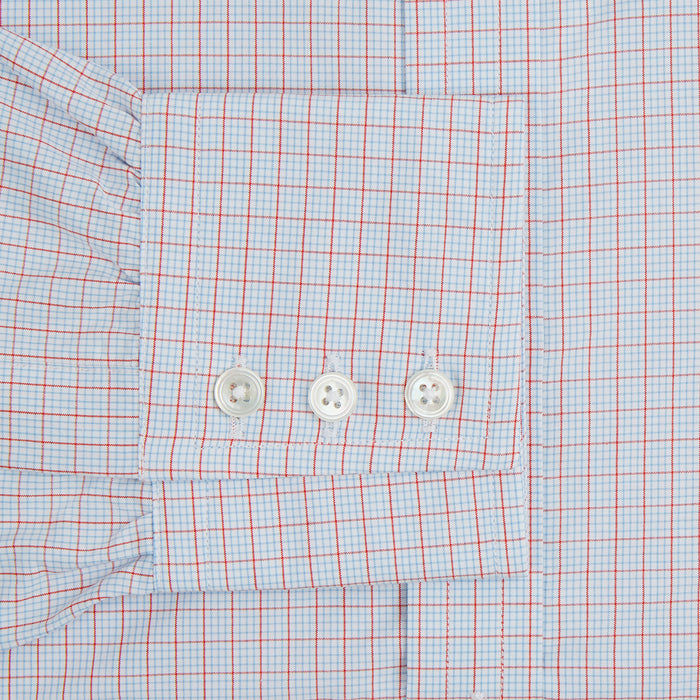 Red Multi Graph Check Mayfair Shirt Image 2