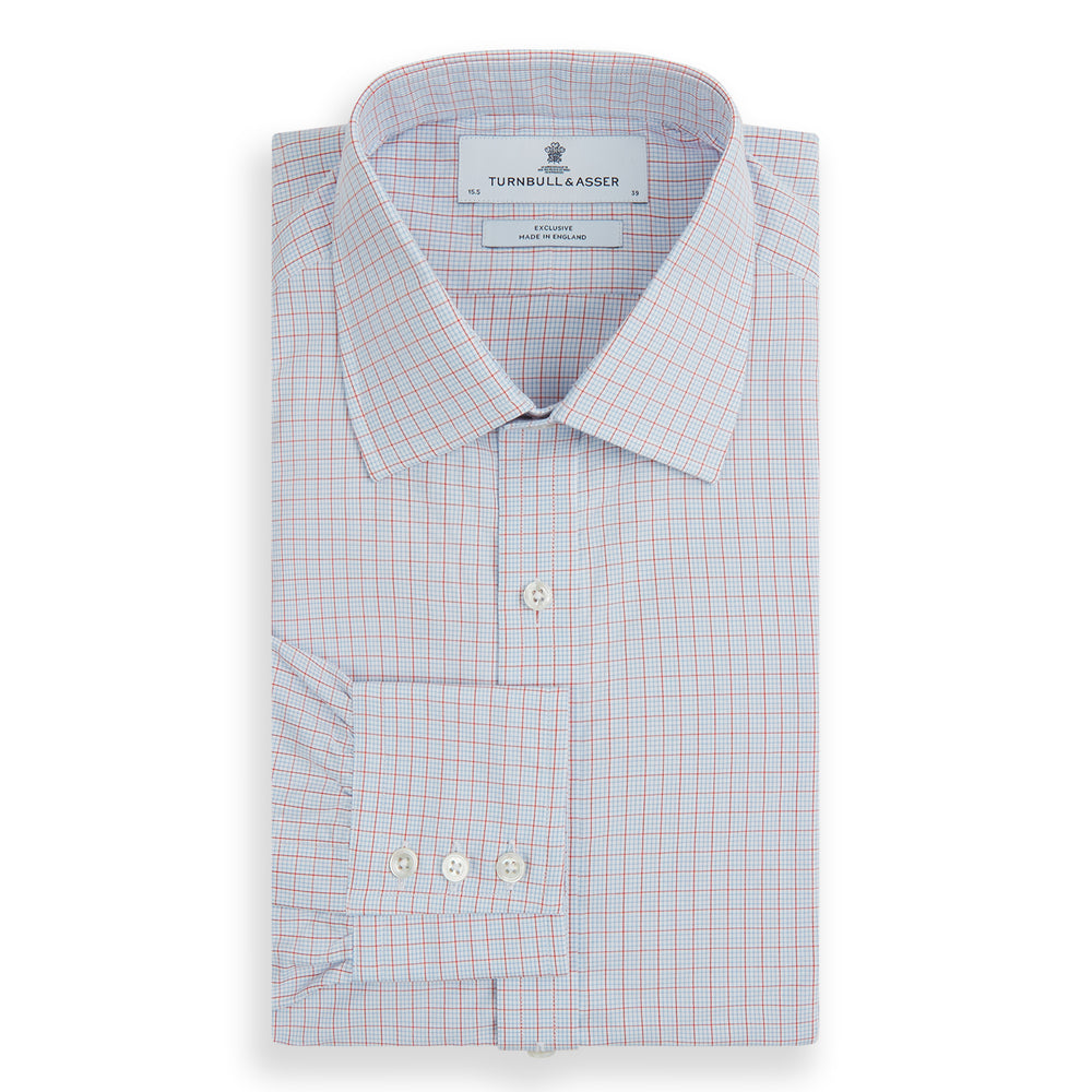 Red Multi Graph Check Mayfair Shirt