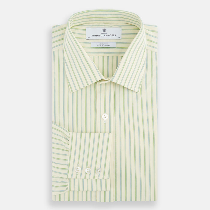 Green Double Stripe Mayfair Shirt Image 3