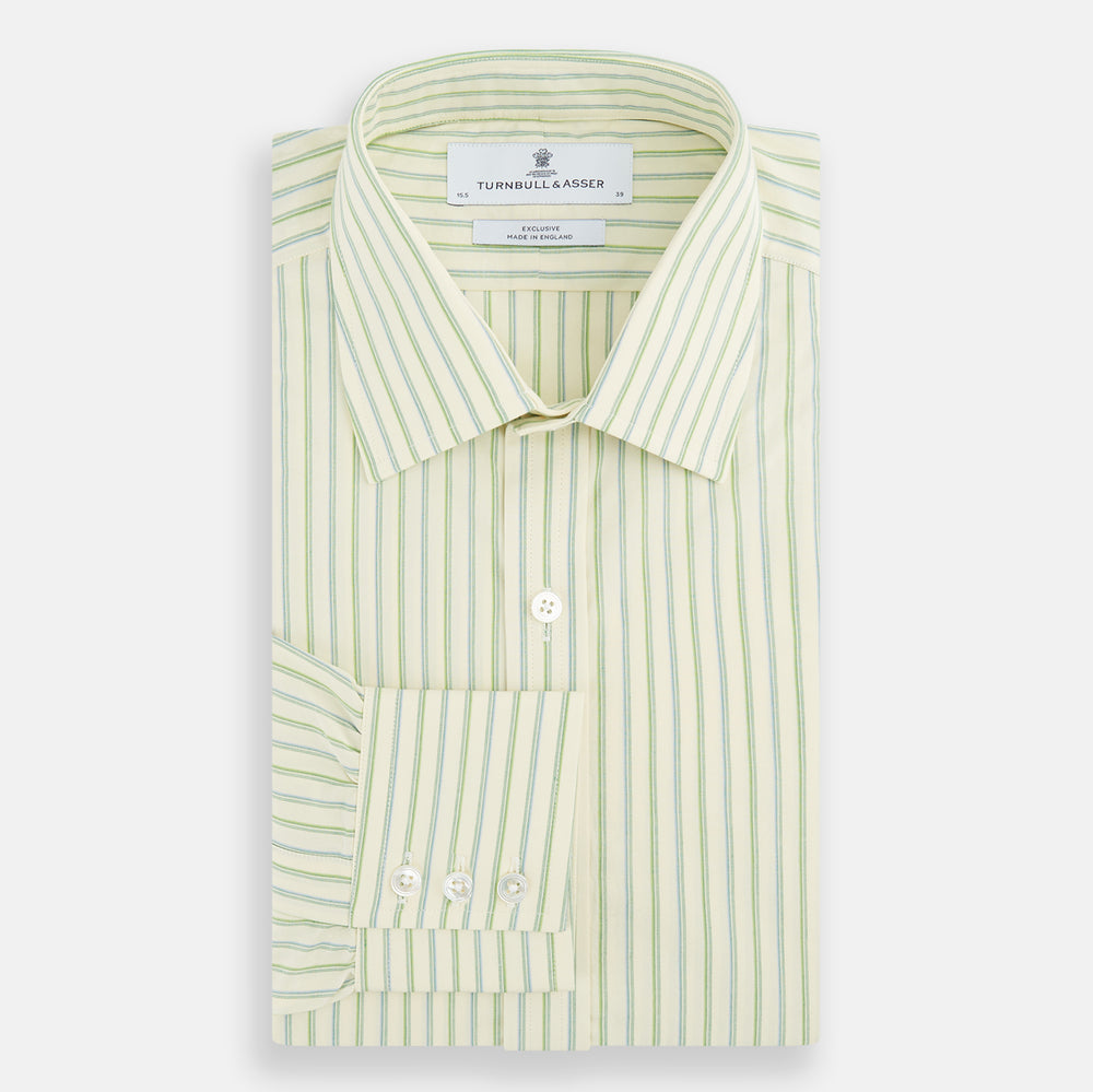 Green Double Stripe Mayfair Shirt
