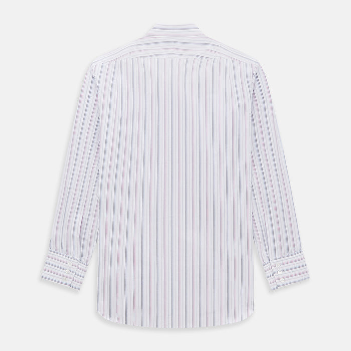 Purple and Blue Multi Stripe Mayfair Shirt Image 4