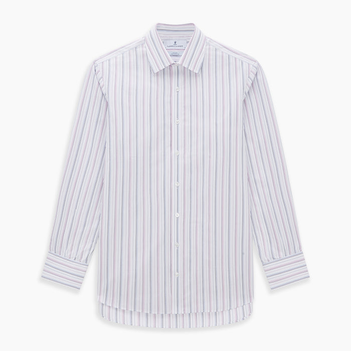 Purple and Blue Multi Stripe Mayfair Shirt Image 5