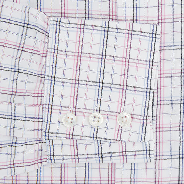 Purple and Blue Multi Check Mayfair Shirt Image 2