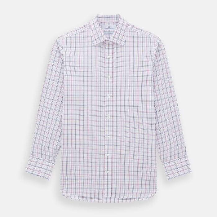 Purple and Blue Multi Check Mayfair Shirt