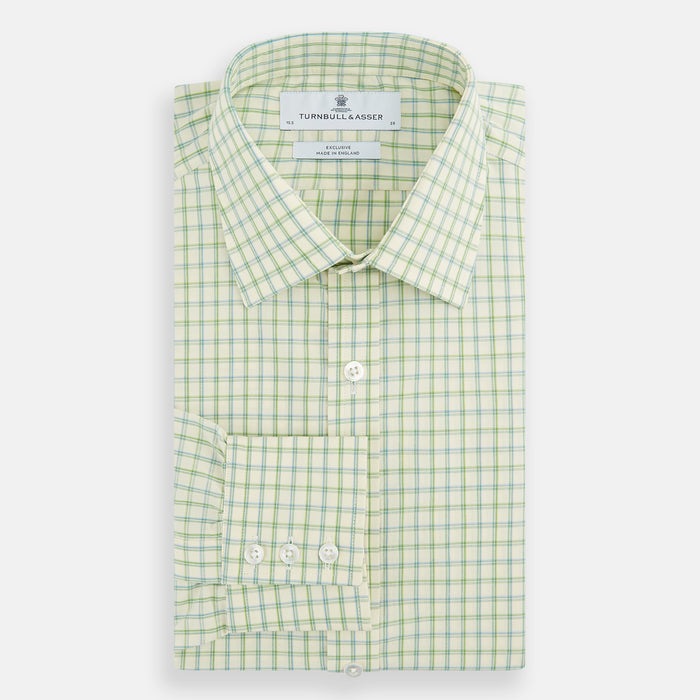 Green Multi Check Mayfair Shirt Image 3