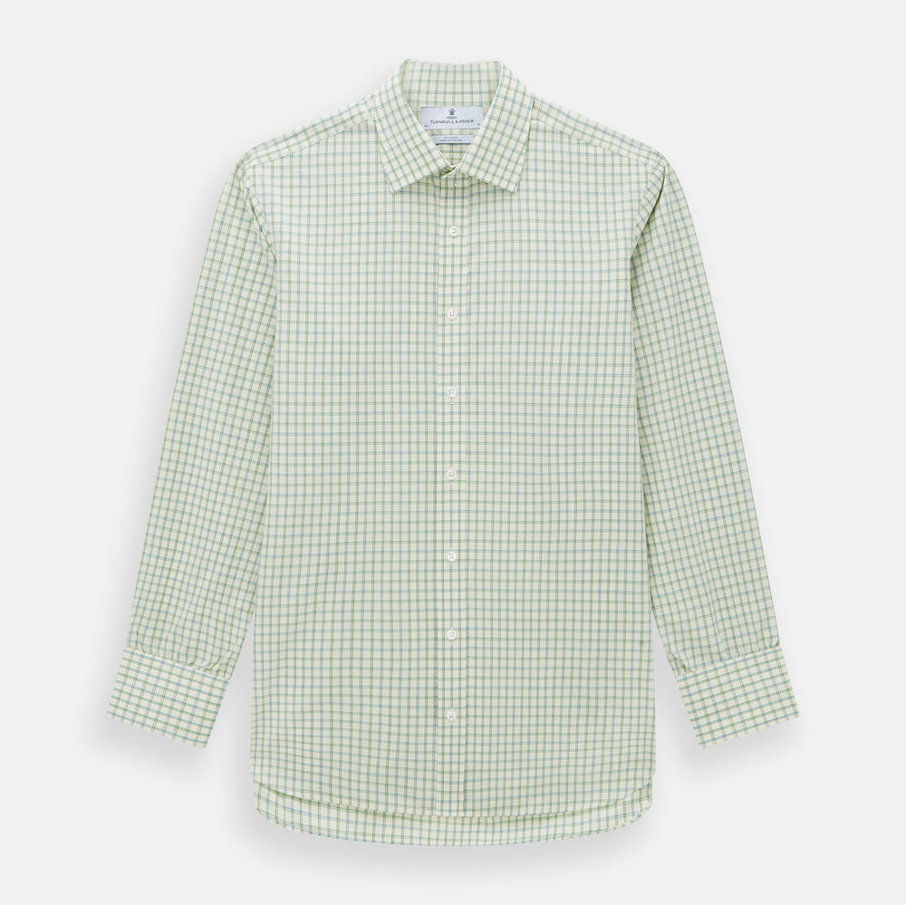 Green Multi Check Mayfair Shirt