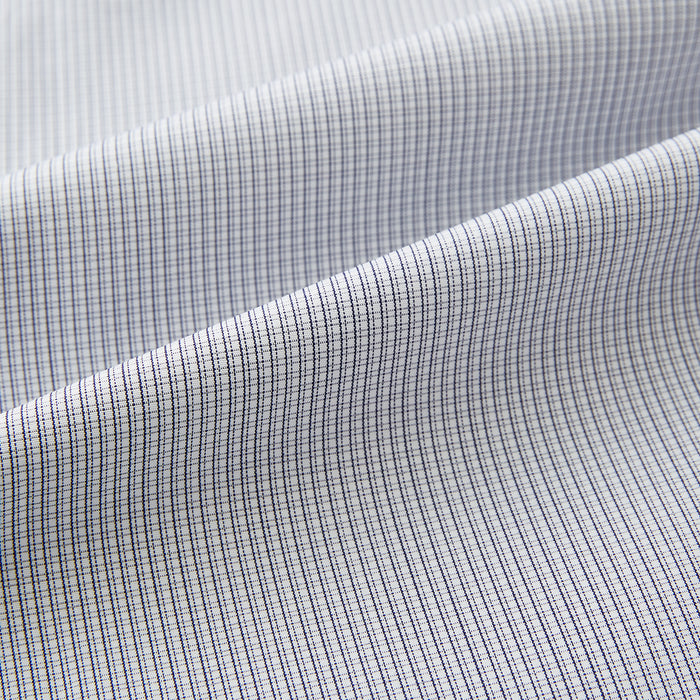 Contrast Checked White on Navy Regular Fit Shirt in Cotton Image 5