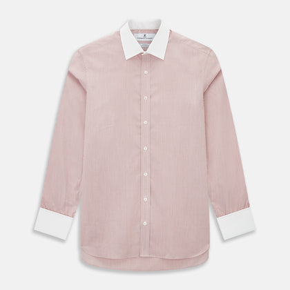 SHIRTS RF NEW WH T&A CLR WHITE/DARK RED CHECK