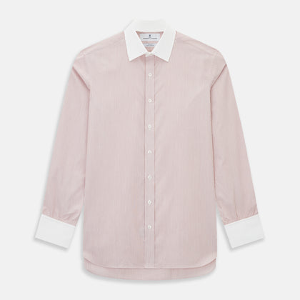 SHIRTS RF NEW WH T&A CLR WHITE/DARK RED STRIPE