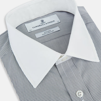 SHIRTS RF NEW WH T&A CLR WHITE DC NAVY BLUE CHK Image 1