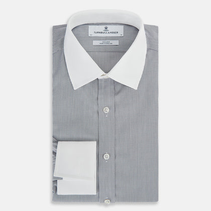 SHIRTS RF NEW WH T&A CLR WHITE DC NAVY BLUE CHK Image 4