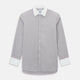 Brown Micro-Tattersall Check Shirt with Constrast T&A Collar and Cuffs 19