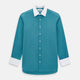 Turquoise Pinstripe Mayfair Shirt 19