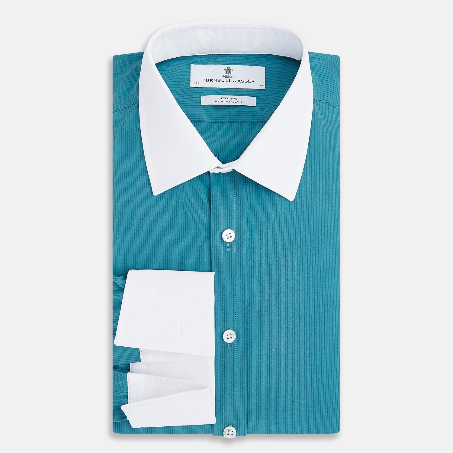 Image 5 of product Turquoise Pinstripe Mayfair Shirt 19
