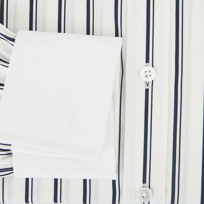 SHIRTS RF NEW WH T&A CLR WHITE DC NVY STRP ON WHT Image 3