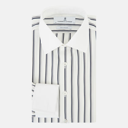 SHIRTS RF NEW WH T&A CLR WHITE DC NVY STRP ON WHT Image 4