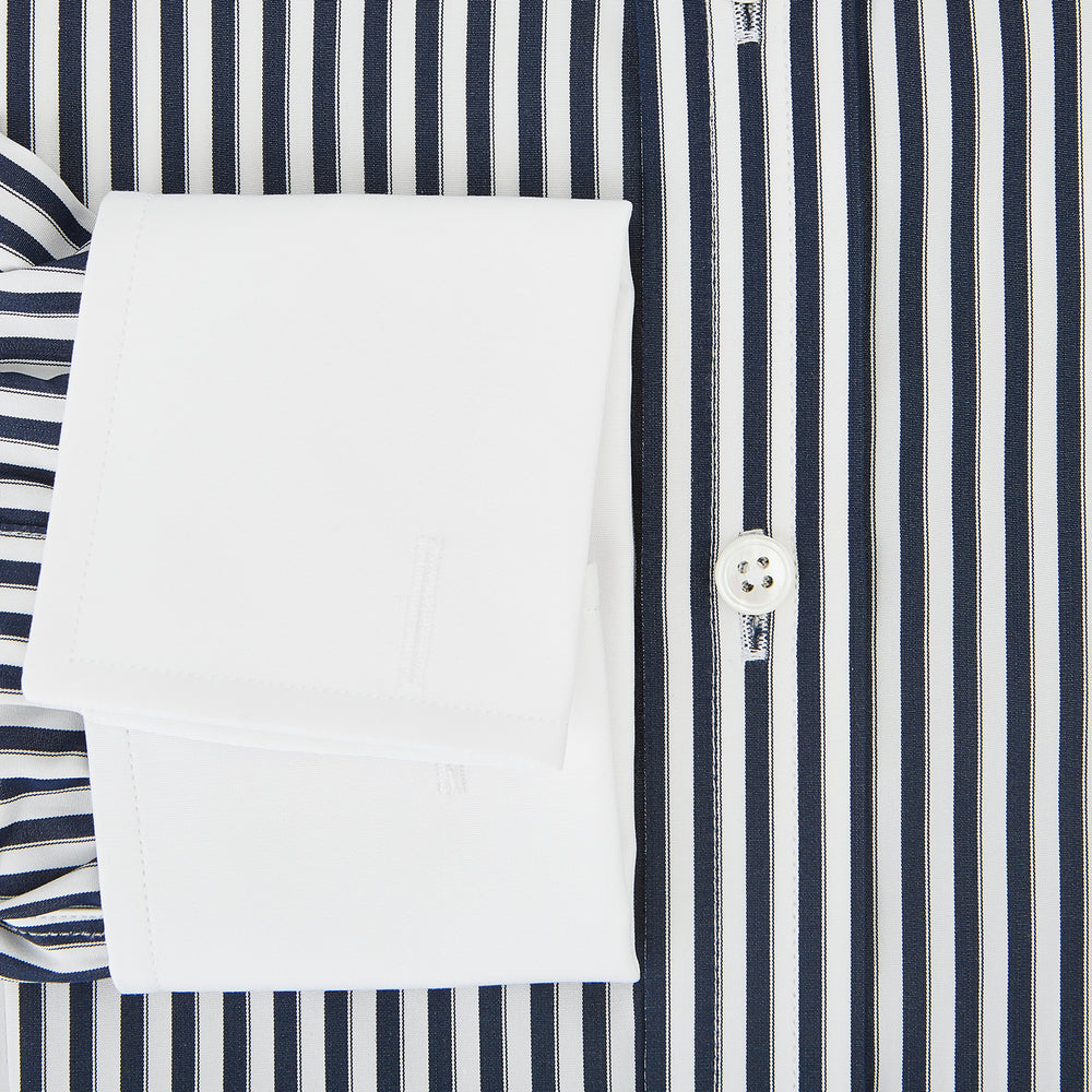 SHIRTS RF NEW WH T&A CLR WHITE DC NVY STRP ON WHT 16