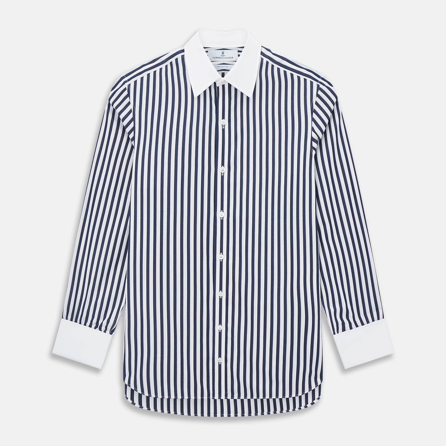 View 1 of product SHIRTS RF NEW WH T&A CLR WHITE DC NVY STRP ON WHT 16