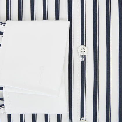 SHIRTS RF NEW WH T&A CLR WHITE DC NVY STRP ON WHT Image 3