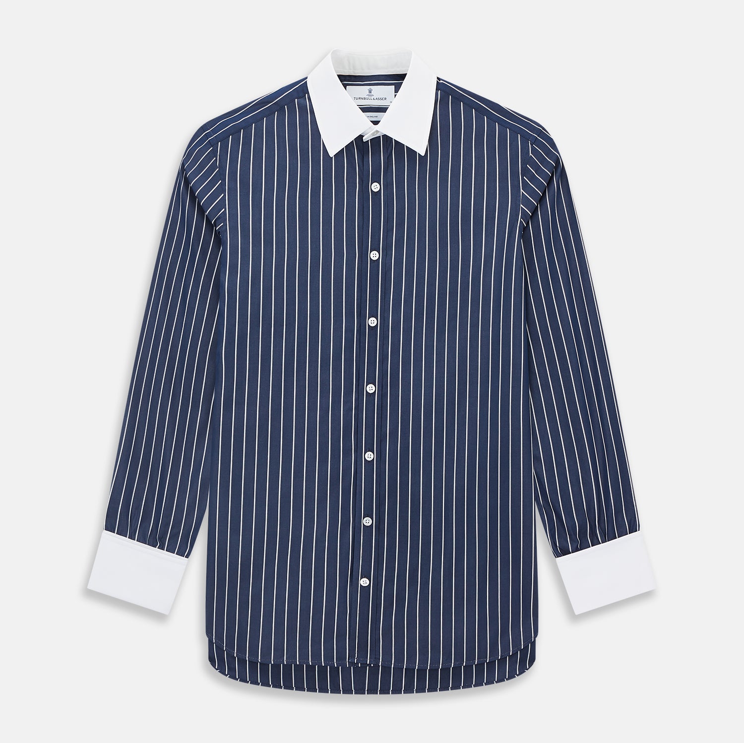 View 1 of product SHIRTS RF NEW WH T&A CLR WHITE DC WHT STRP ON NAVY 17