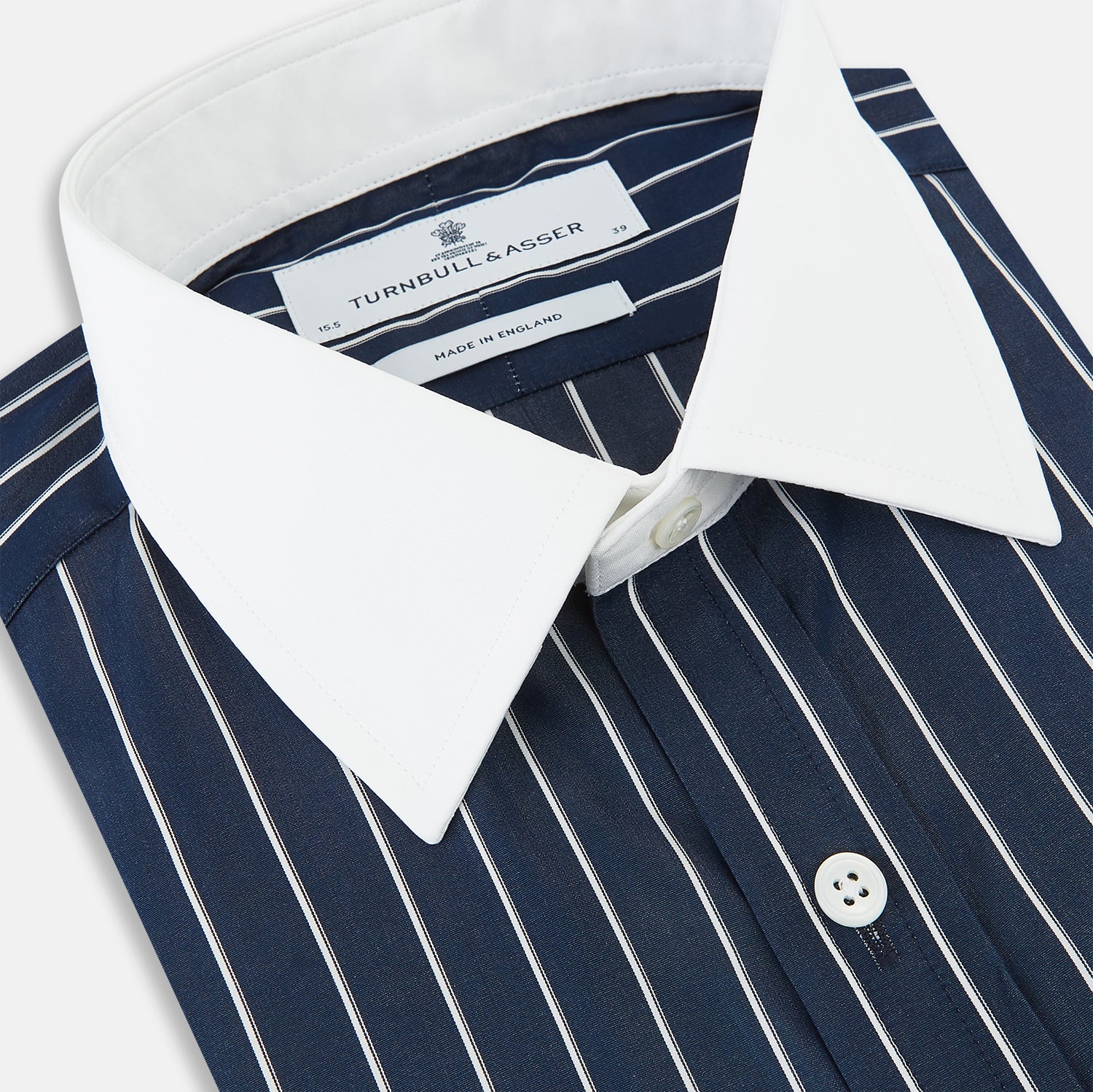 View 2 of product SHIRTS RF NEW WH T&A CLR WHITE DC WHT STRP ON NAVY 17