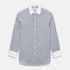 SHIRTS RF NEW WH T&A CLR WHITE DC NAVY CHK ON WHT 18.5