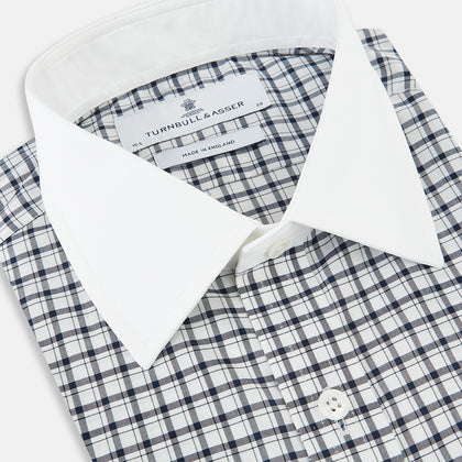 SHIRTS RF NEW WH T&A CLR WHITE DC NAVY CHK ON WHT Image 1
