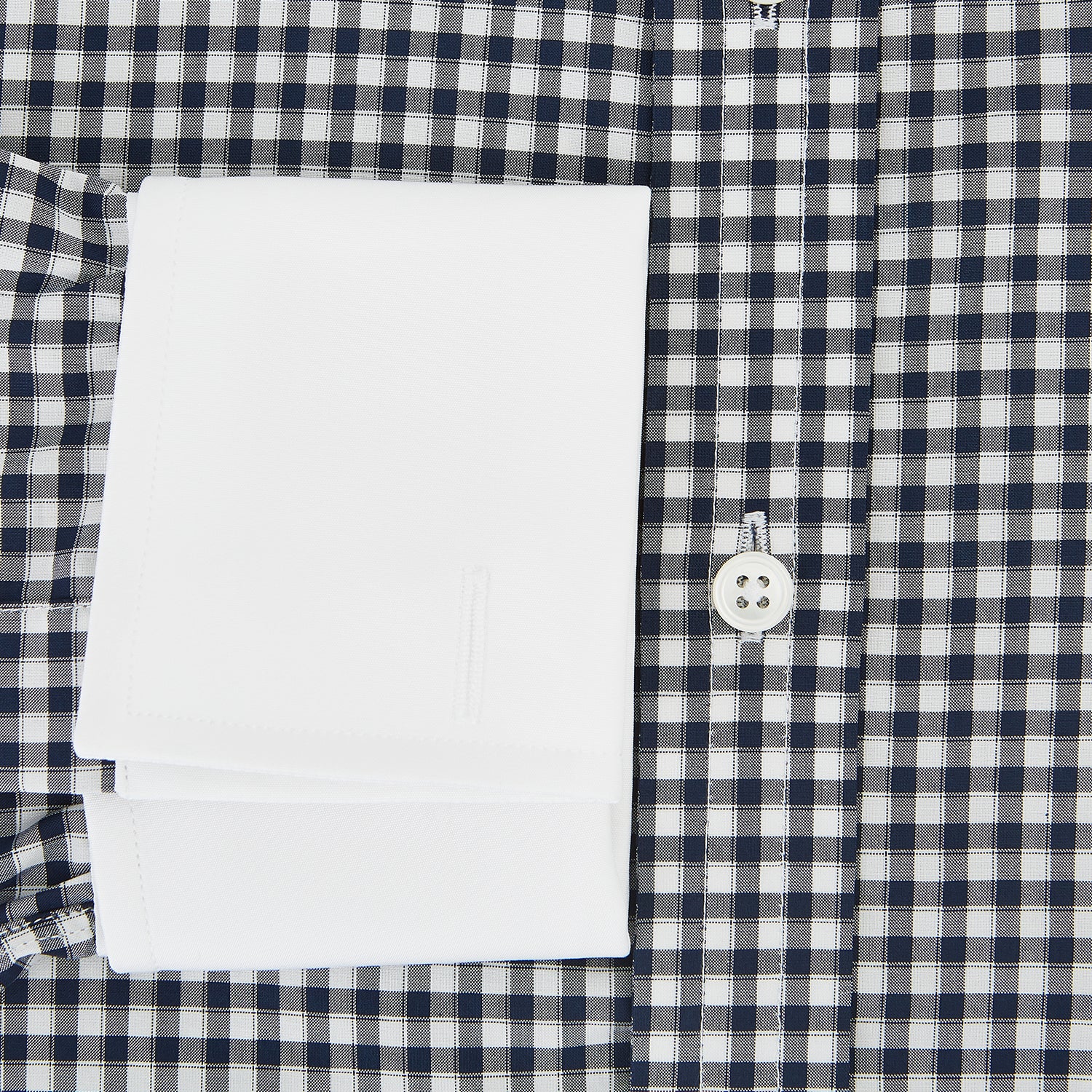 View 4 of product SHIRTS RF NEW WH T&A CLR WHITE DC NAVY CHK ON WHT 18.5