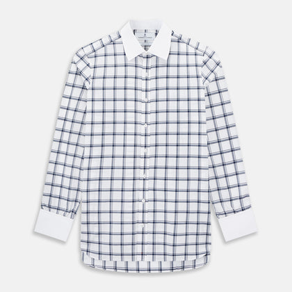 SHIRTS RF NEW WH T&A CLR WHITE DC NAVY CHK ON WHT