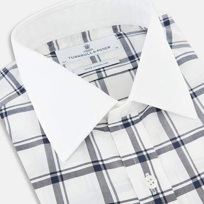 SHIRTS RF NEW WH T&A CLR WHITE DC NAVY CHK ON WHT Image 1