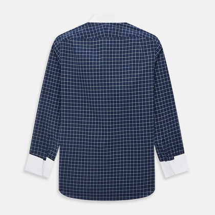 SHIRTS RF NEW WH T&A CLR WHITE DC WHT CHK ON NAVY Image 2