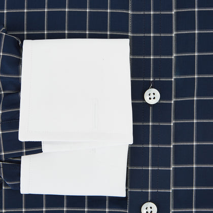 SHIRTS RF NEW WH T&A CLR WHITE DC WHT CHK ON NAVY Image 3
