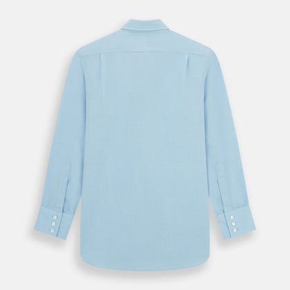 Blue Cotton Cashmere Chelsea Shirt Image 4