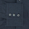 View 3 of product The Navy Chelsea Shirt by Turnbull & Asser is a long-sleeve, button-down flannel with a chest pocket, shown flat on a white background for a classic smart-casual style.