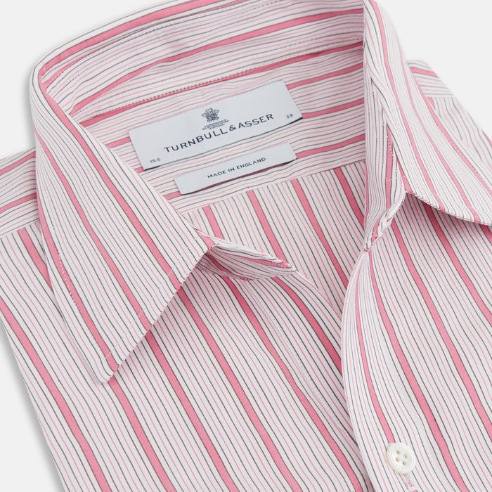 Pink Multi Track Stripe Chelsea Shirt Image 1