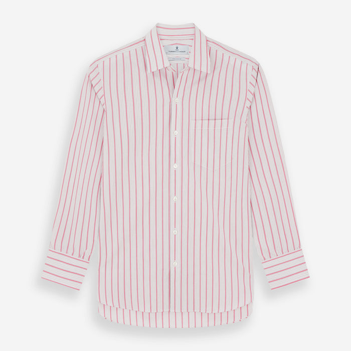 Pink Multi Track Stripe Chelsea Shirt