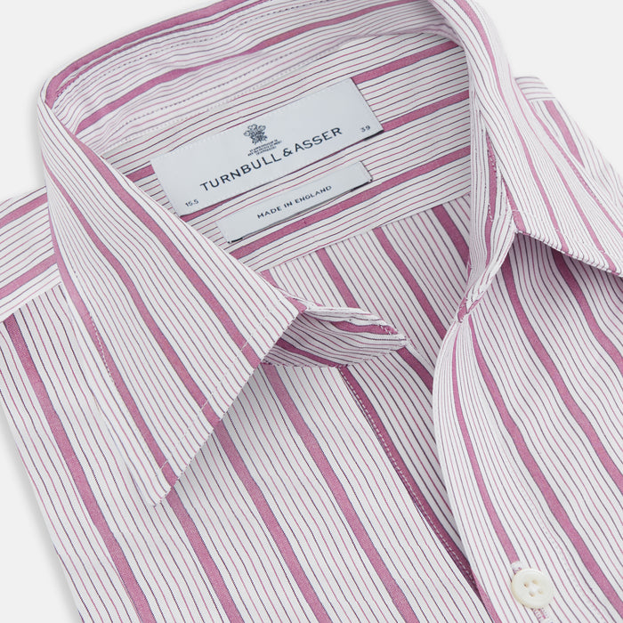 Purple Multi Track Stripe Chelsea Shirt Image 1