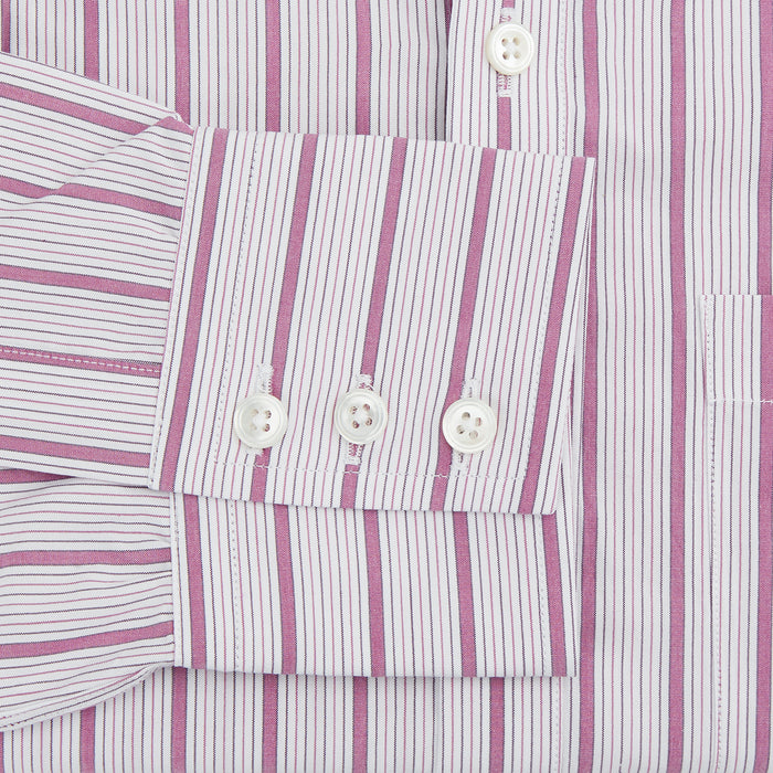 Purple Multi Track Stripe Chelsea Shirt Image 2