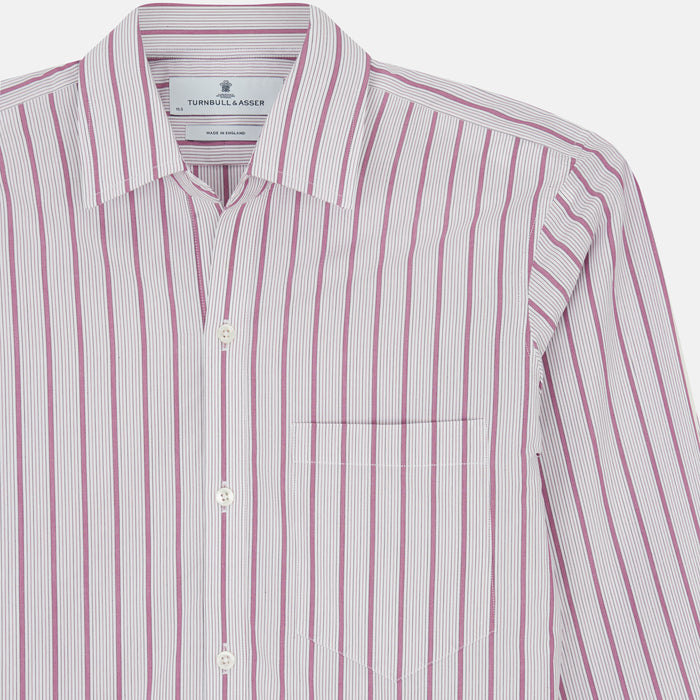 Purple Multi Track Stripe Chelsea Shirt Image 3