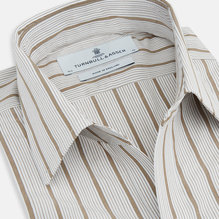 Brown Multi Track Stripe Chelsea Shirt Image 1