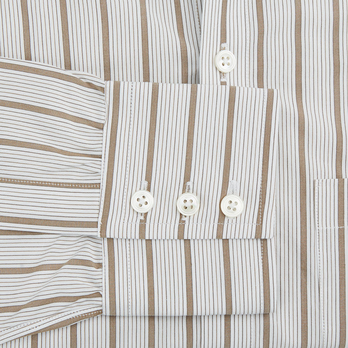 Brown Multi Track Stripe Chelsea Shirt Image 2