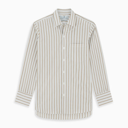 Brown Multi Track Stripe Chelsea Shirt Image 6