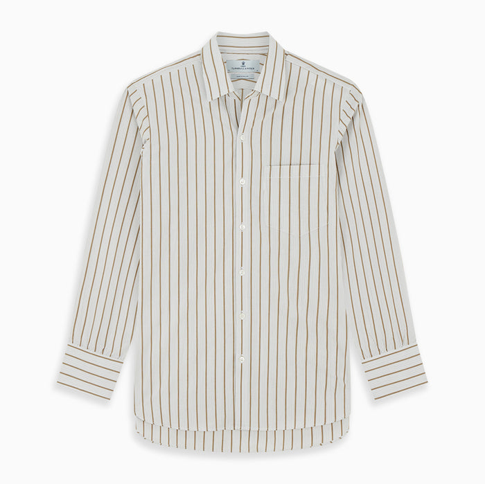 Brown Multi Track Stripe Chelsea Shirt Image 6