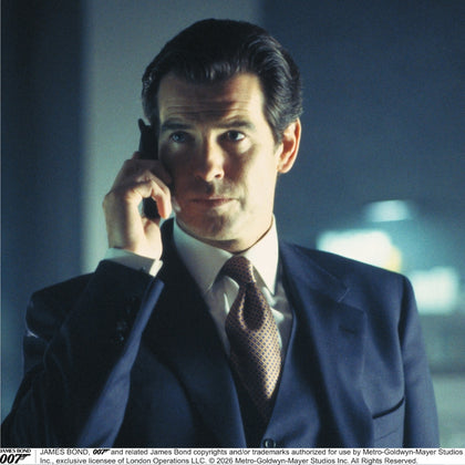 Tomorrow Never Dies Cream Cotton Hamburg Shirt As Seen on James Bond Image 1
