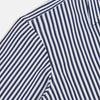 View 6 of product Here is a rewritten version using your product data: A Striped Navy on White Westminster Regular Fit Shirt in Cotton by Turnbull & Asser UK, featuring long sleeves, a button-up front, and a collared neckline with classic vertical stripes. The shirt is neatly laid flat on a white background.