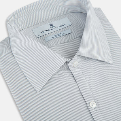 Grey Ripple Double Pinstripe Westminster Shirt Image 1