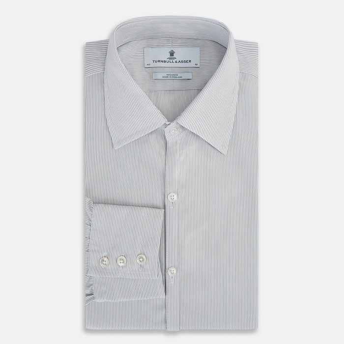 Grey Ripple Double Pinstripe Westminster Shirt Image 4
