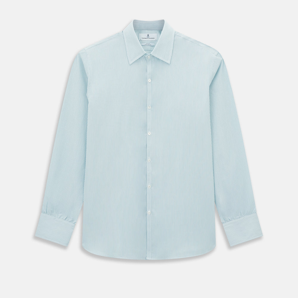 Turquoise Ripple Double Pinstripe Westminster Shirt 15