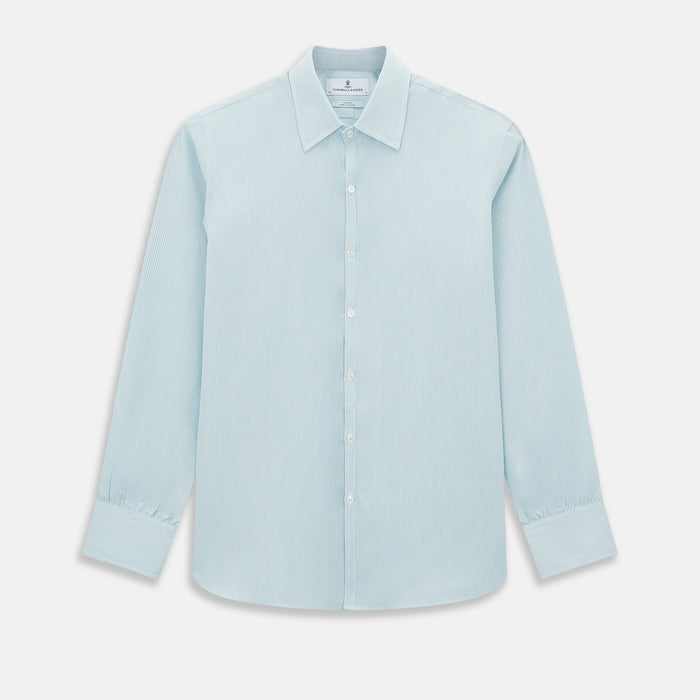 Turquoise Ripple Double Pinstripe Westminster Shirt